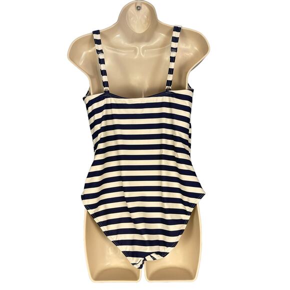 Bond Eye Australia One Piece Maillot Swimsuit US 10 D/DD White Navy Striped - Picture 5 of 10
